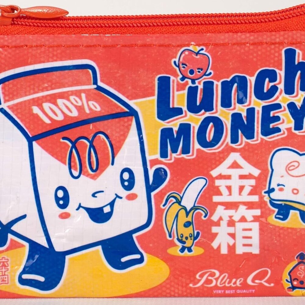 Coin Purse, Lunch Money. Made from 95% recycled material, the ultimate little zi